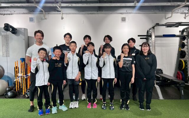 札幌市スポーツ協会様/陸上選手フィジカルトレーニング風景